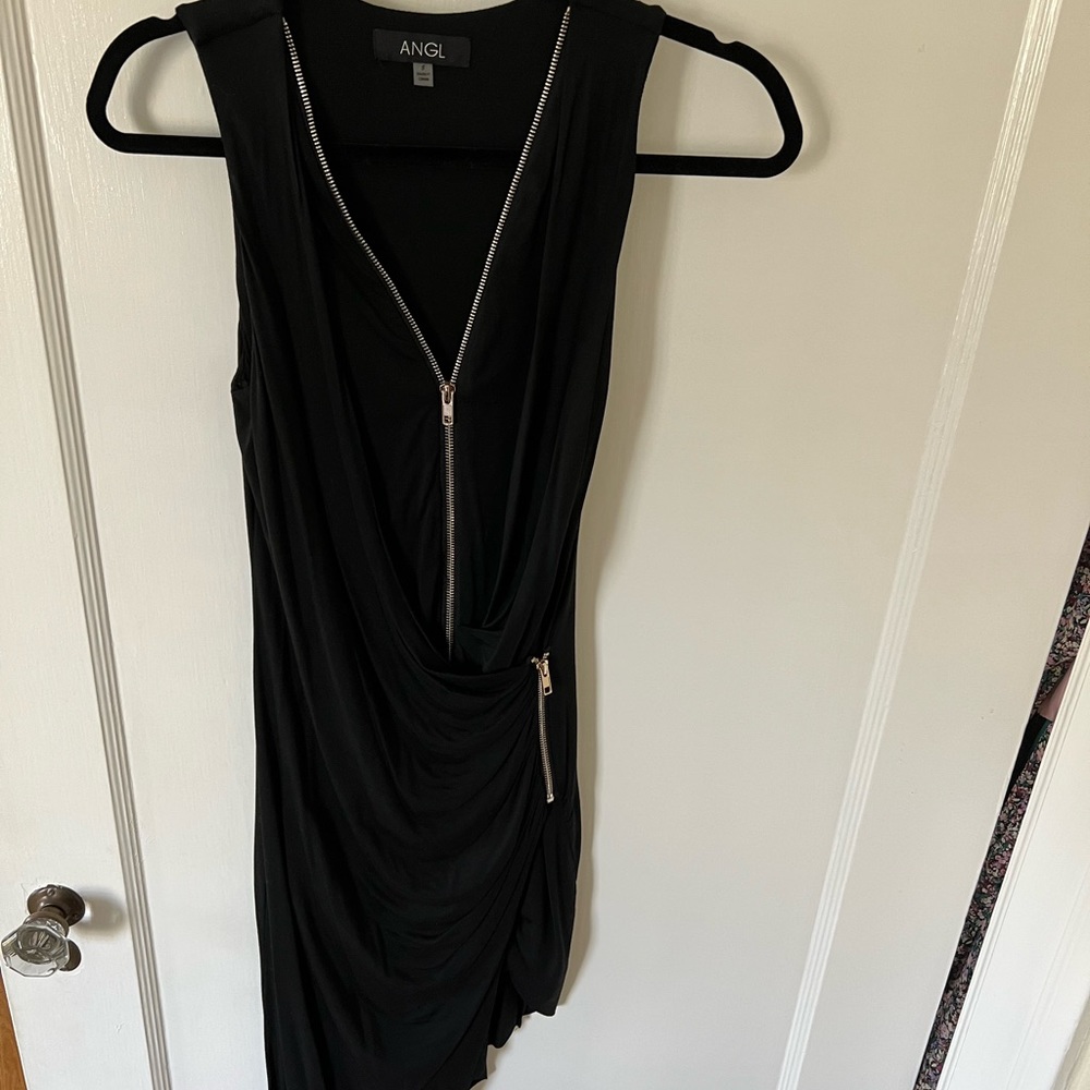 Evening attire sexy asymmetrical dress